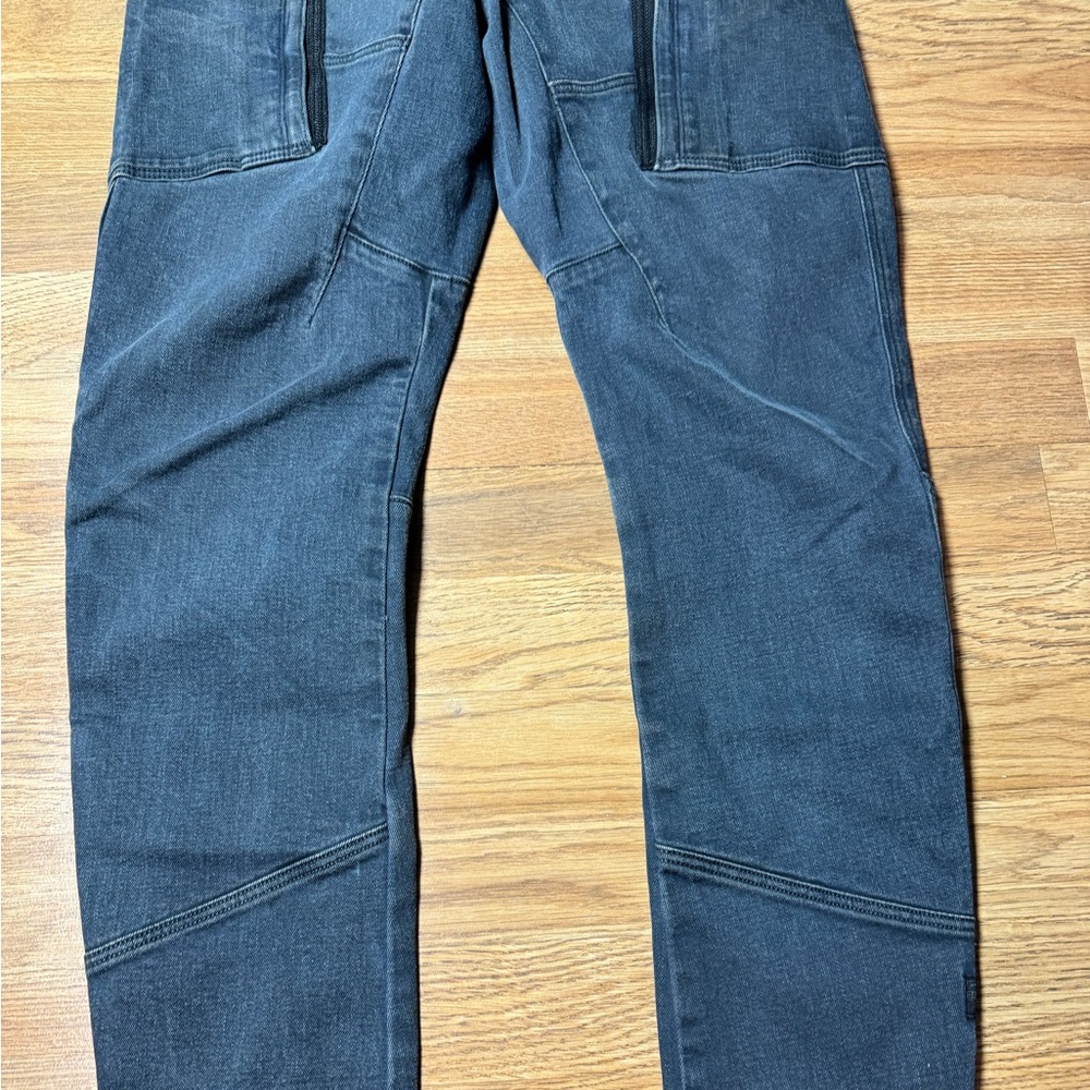 G-Star Raw 3D Skinny Denim Cargo Pants Faded Gray Multi-Pockets - Picture 3 of 10